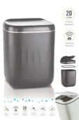 Tilbe Home Akıllı Teknolojik Sensörlü Çöp Kovası Banyo Mutfak Ofis 20L UV Işık Antibakteriyel Koku Geçirmez - 1