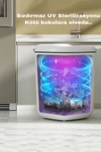 Tilbe Home Akıllı Teknolojik Sensörlü Çöp Kovası Banyo Mutfak Ofis 20L UV Işık Antibakteriyel Koku Geçirmez - 5