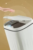 Tilbe Home Akıllı Teknolojik Sensörlü Çöp Kovası Mutfak Banyo Ofis 20L UV Işık Antibakteriyel Koku Geçirmez - 2
