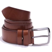 Dagoster DMK26-355 Kahve 4 cm Suni Deri Erkek Kemer - 4