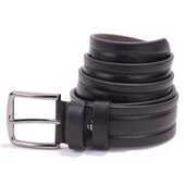 Dagoster DMK26-351 Siyah 4 cm Suni Deri Erkek Kemer - 1