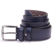 Dagoster DMK26-354 Lacivert 4 cm Suni Deri Erkek Kemer - 3