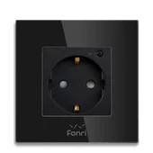 Fonri Wf3-El3-0401-04 Wıfı Akıllı Duvar Prizi Siyah - 1