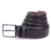 Dagoster DMK26-303 Siyah 3,5 cm Suni Deri Erkek Kemer thumbnail 1