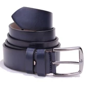 Dagoster DMK26-355 Lacivert 4 cm Suni Deri Erkek Kemer - 4