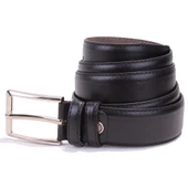 Dagoster DMK26-301 Siyah 3,5 cm Suni Deri Erkek Kemer thumbnail 1