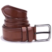 Dagoster DMK26-454 Taba 4.5 cm Suni Deri Erkek Kemer thumbnail 2