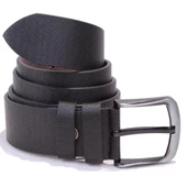 Dagoster DMK26-456 Siyah Baskılı 4.5 cm Suni Deri Erkek Kemer thumbnail 4