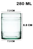 420370 Aware Tin Can 280 ML Cam 4lü Su Meşrubat Bardağı Takımı - 6
