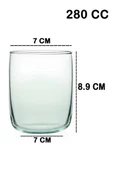 420112 Aware Iconic 280 ML Cam 4lü Kısa Su Meşrubat Bardağı Takımı - 4