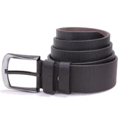 Dagoster DMK26-456 Siyah Baskılı 4.5 cm Suni Deri Erkek Kemer thumbnail 3