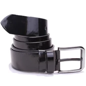 Dagoster DMK26-456 Siyah Rugan 4.5 cm Suni Deri Erkek Kemer - 2