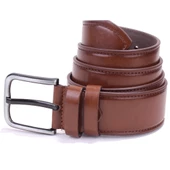 Dagoster DMK26-460 Kahve 4.5 cm Suni Deri Erkek Kemer - 1