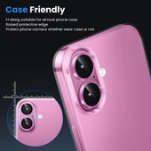 Shaza iPhone 16 / iPhone 16 Plus Safir Kamera Lens Koruyucu 2li Set - 8