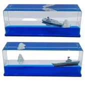 Cam Deniz İçinde Batmayan Uçak Gemisi ve Buzdağı 15 cm thumbnail 3