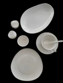 New Bone Porselen Gold Yaldızlı 32 Parça Kahvaltı Takımı fk.123 - 1