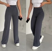Bol paça önden çimalı pantolon 7557210 - 1