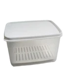 Geseus Moonstar Süzgeçli Peynir Saklama Kabı 2 Lt X 2ADET BPA FREE-MS06 - 6