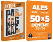 İndeks 2025 ALES Paragraf Soru Bankası + Sözel Yetenek 5 Deneme 2 li Set - Berk Ekici İndeks - 1