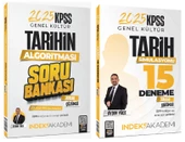 İndeks Akademi 2025 KPSS Tarih Soru Bankası + 15 Deneme 2 li Set - Aydın Yüce İndeks Akademi - 1