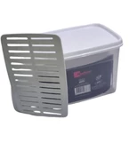 Geseus Moonstar Süzgeçli Peynir Saklama Kabı 2 Lt X 2ADET BPA FREE-MS06 - 7