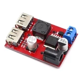LM2596S Çift Usb Voltaj Düşürücü Modül 6-40V Giriş-5V 3A Çıkış thumbnail 3