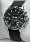 Lee Cooper Orijinal 2 Yıl Garantili Su Geçirmez Silikon Kordon Fonksiyonlu Erkek Kol Saati thumbnail 1