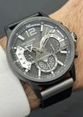Lee Cooper Orijinal 2 Yıl Garantili Su Geçirmez Deri Kordon Fonksiyonlu Erkek Kol Saati thumbnail 1