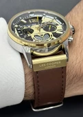 Lee Cooper Orijinal 2 Yıl Garantili Su Geçirmez Deri Kordon Fonksiyonlu Erkek Kol Saati thumbnail 2