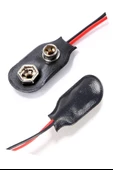 9 Volt Pil ve Pil Yatağı 1 Adet 9V Pil Yuvası İkili 9V Pil Başlığı Pil Tutucu Çift Başlıklı Kare Pil Okul Elektrik Deney - 4