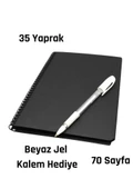 Siyah Sayfalı Anı Defteri Sert Kapaklı Fotograf Albüm Defteri 70 Sayfalı Gramajlı Kağıt - 3