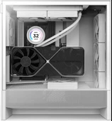 NZXT H5 Flow 2024 CC-H52FW-01 2 Fanlı ATX Beyaz Bilgisayar Kasası - 3