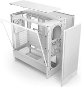 NZXT H5 Flow 2024 CC-H52FW-01 2 Fanlı ATX Beyaz Bilgisayar Kasası - 6