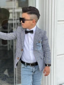 Uğurböceğiçocuk Ekose Denim Detaylı 5 Parça Erkek Çocuk Takım - 9