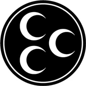 Milliyetçi Hareket Partisi Logo Sticker 20 x 20 cm - 1