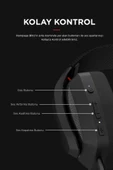 Rampage  BLITZ Siyah Wireless 2.4G+ Bluetooth Mikrofonlu Kablosuz Oyuncu Kulaklığı - 6