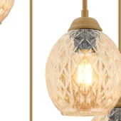 Nino 5Li Yuvarlak Eskitme Modern Sarkıt Oturma Odası Salon Sarkıt Avize thumbnail 4