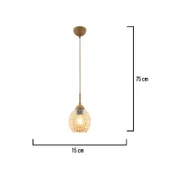 Apliqa Nino Tekli Eskitme Modern Sarkıt Oturma Odası Salon Sarkıt Avize thumbnail 3