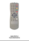 Saba-Profilo-Telefunken Beyaz Tv Kumandası - 1