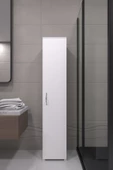 AYMOBSAN Tek Kapaklı Winter  Boy Dolabı , Çok Amaçlı Dolap , Killer Dolabı, Banyo Dolabı, Mutfak Dolabı Beyaz - 1