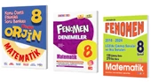 FENOMEN YAYINLAR Orjin 8 Matematik Konu Özetli Etkinlikli Soru Bankası + Denemeler + Çıkmış Sorular (2018-2024) - 1