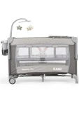 Kanz Sleepside +Plus Anne Yanı Park Yatak ve Oyun Parkı Gri - 1