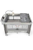Kanz Sleepside +Plus Anne Yanı Park Yatak ve Oyun Parkı Gri - 6
