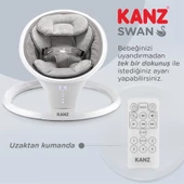 Kanz Swan Elektrikli&Kumandalı Ana Kucağı Gri - 5