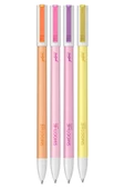 Scrikss Smoothie 4'lü Mor-Pembe-Turuncu-Sarı Jel Kalem Set - 1