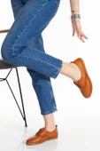 Kadın Taba Anatomik Deri Ayakkabı Babet - 2