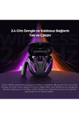 Havit  TW970 TWS RGB Gaming Bluetooth Kulaklık - 2.4GHz ve Bluetooth Modu - Siyah - 5