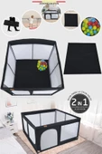 Baby Home 450 Gogoo 2in1 Oyun Parkı Oyun Alanı Ve Oyun Matı Halısı 125x125 Cm - 2