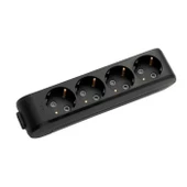 Viko 90133400 Multi-let Topraklı 4lü Kablosuz Siyah Grup Priz Klemensli - 1