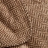 Karaca Home Sandra Bej Çift Kişilik Balık Sırtı Pamuk Battaniye - 5